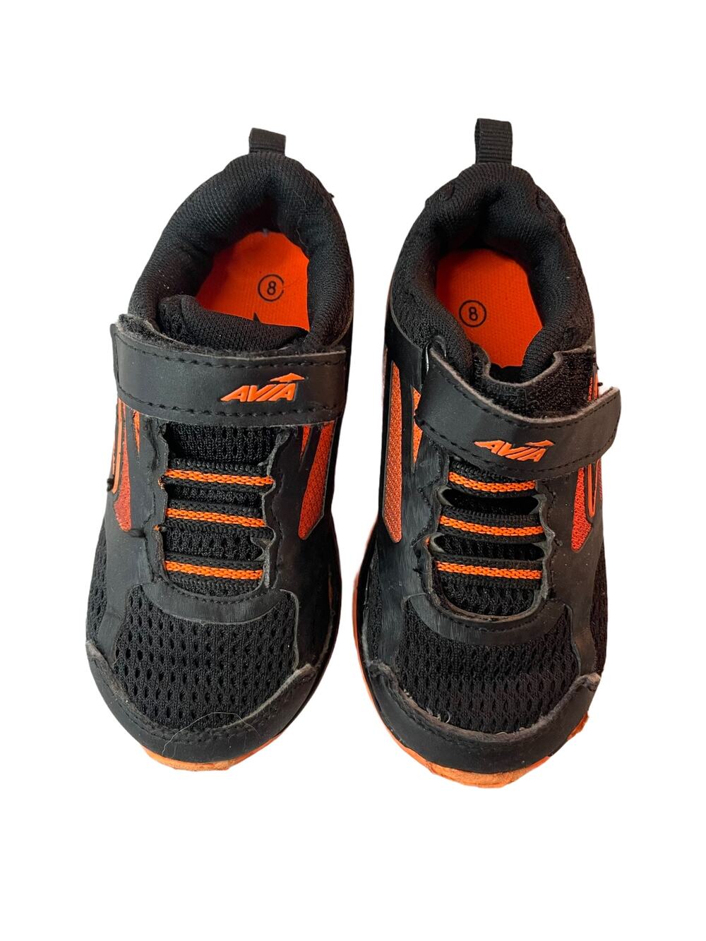 AVIA Sneakers size 8 unisex child Black & Orange